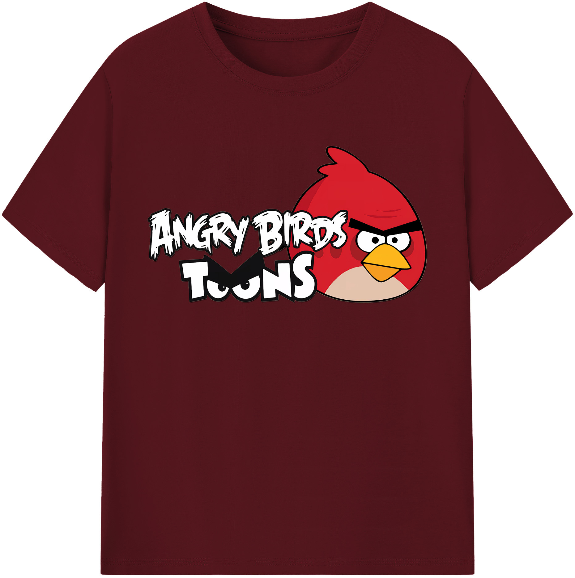 （画像用） Angry Birds アングリーバード 綿100％半袖Tシャツ（フロントプリント）